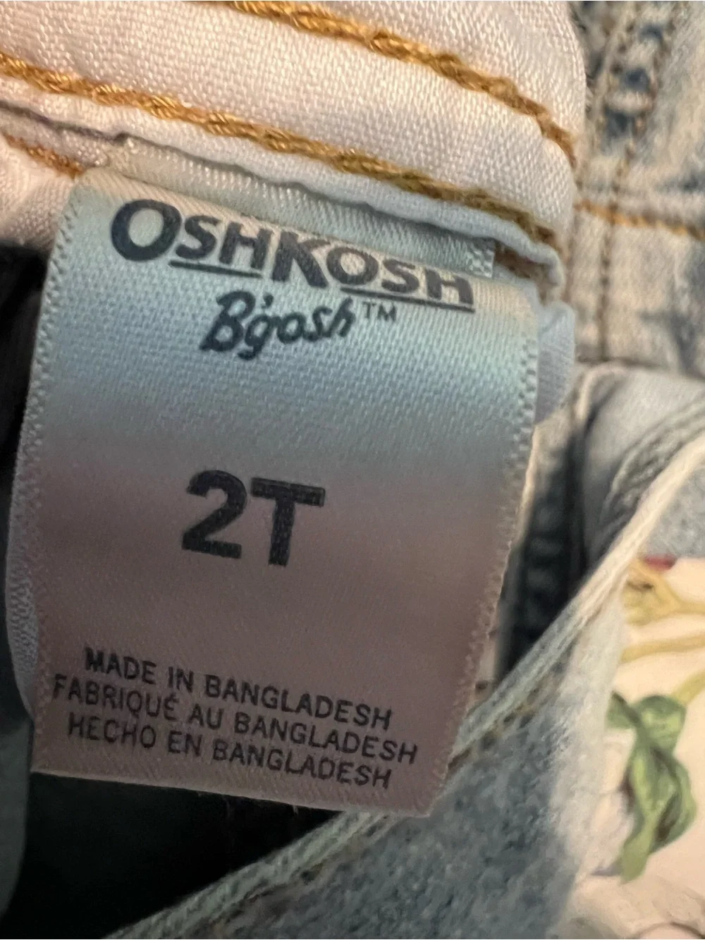 OshKosh Toddler Denim Overalls Size 2T